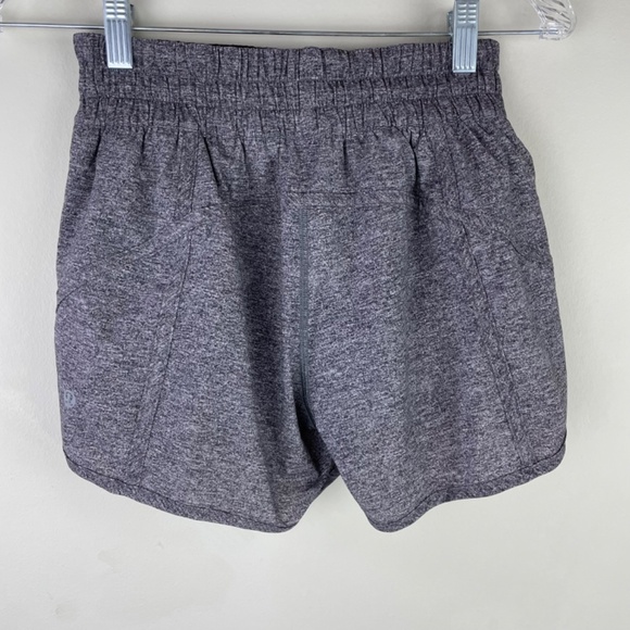 Lululemon Women’s Sz 4 Running Grey Lined Shorts - Picture 2 of 11